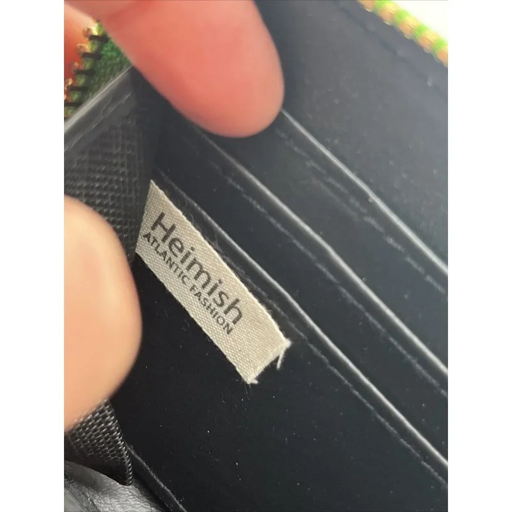 womens wallet Green and White floral & Pineapples by Heimish Atlantic Fashion. - Picture 6 of 11